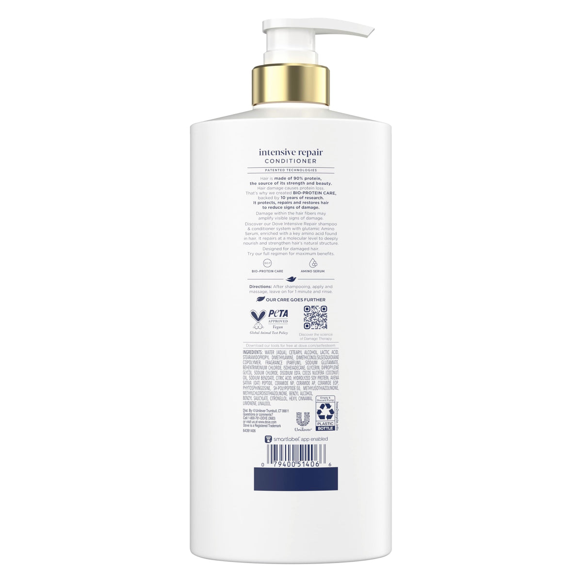 Dove Intensive Repair Conditioner for Damaged Hair & Breakage 28oz 4ct