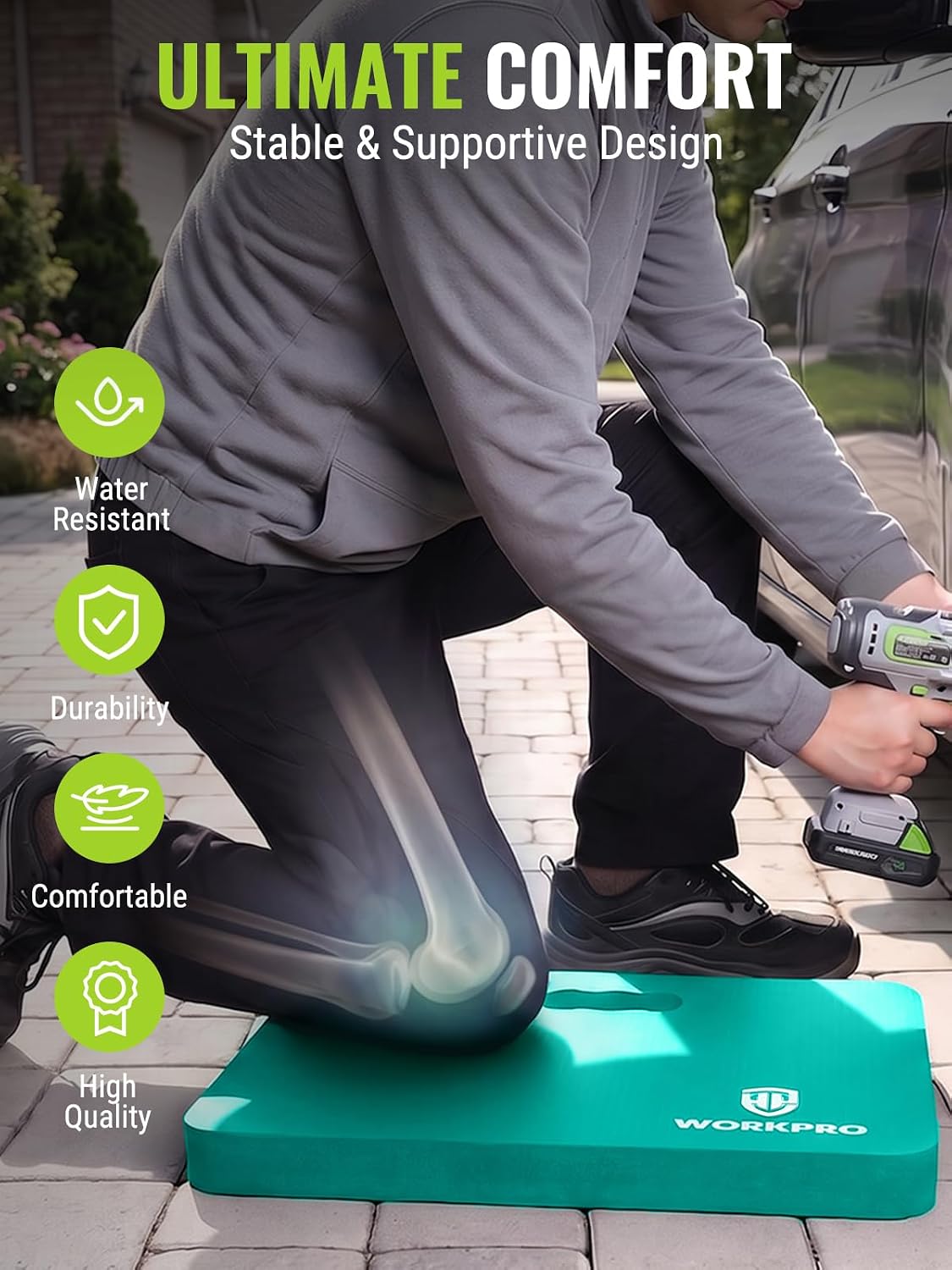 WORKPRO Extra Thick Kneeling Pad, Soft NBR Foam Cushioning for Knees Father Jim Norris notebooks