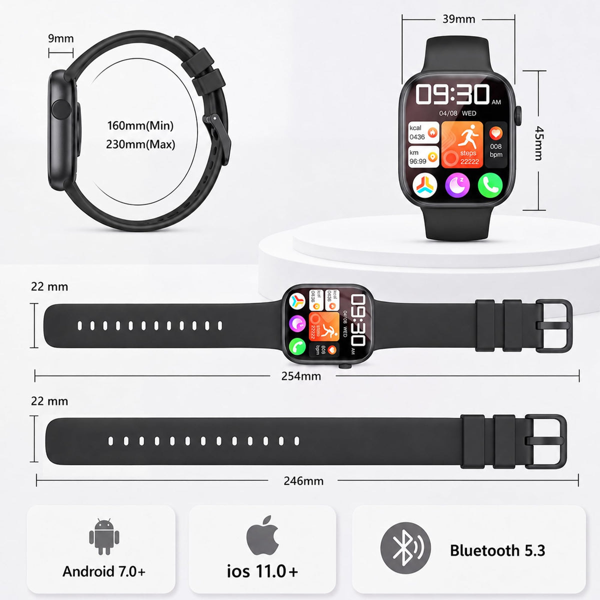 Smart Watch for Women, 1.83"HD Fitness Trackers with Answer/Calls, 2 Bands Father Jim Norris notebooks