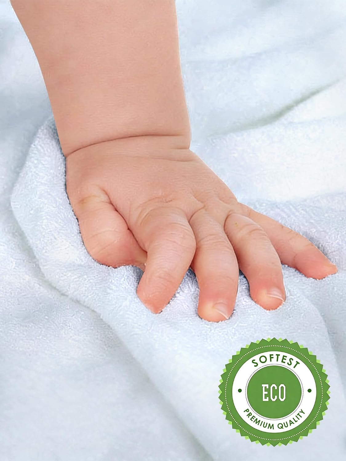 HIPHOP PANDA Ultra Soft Baby Washcloths, 2-Layer Absorbent Wash Cloths