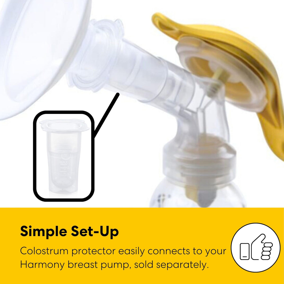 Medela Harmony Manual Breast Pump, On-the-Go, More Milk Output
