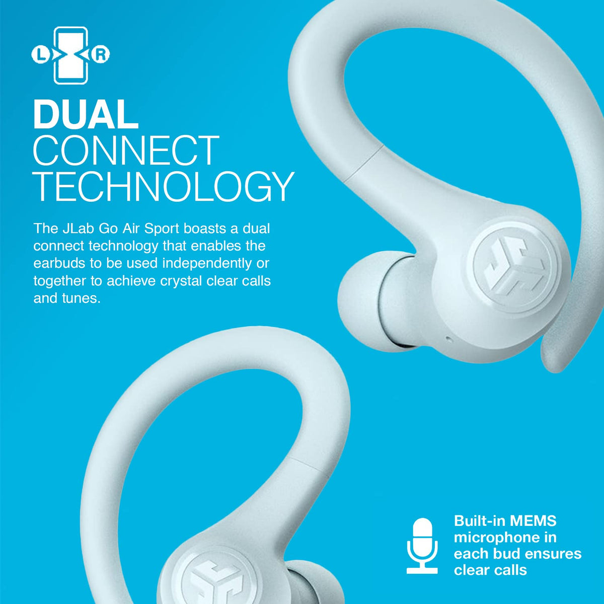 JLab, Go Sport+, True Wireless Workout Earbuds, Bluetooth Sport Earbuds, Clear Calling, Teal Father Jim Norris notebooks