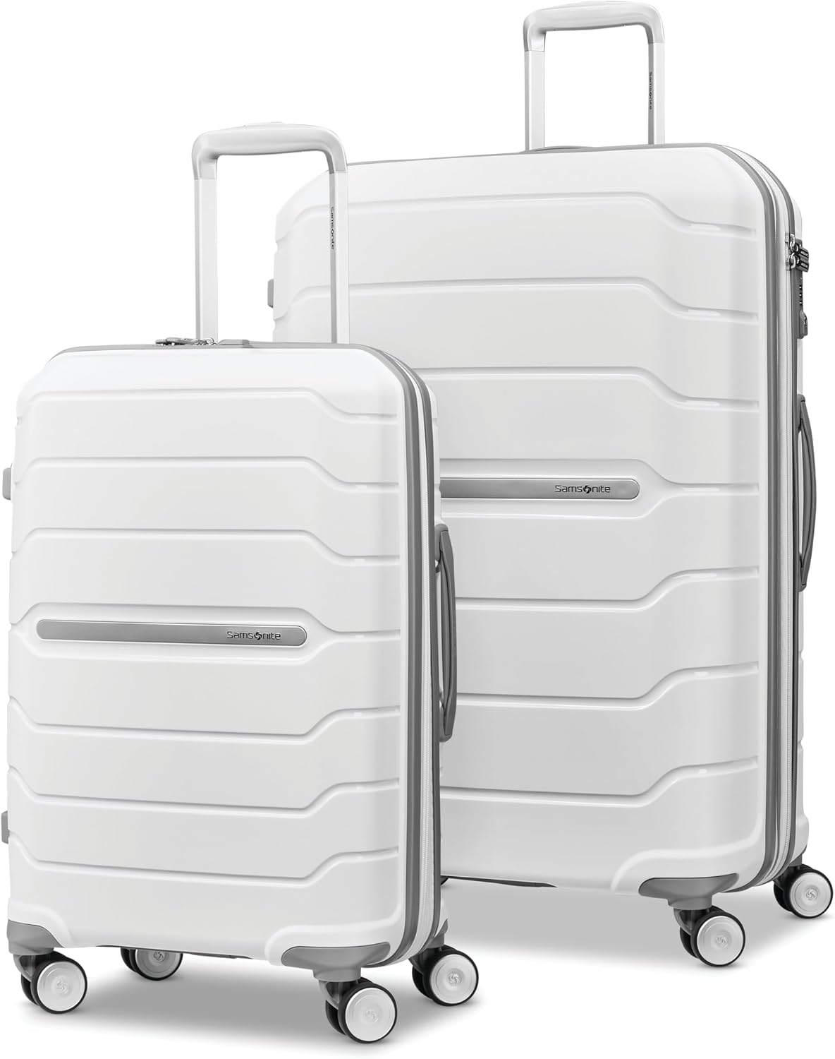 Samsonite Freeform Medium Luggage with Dual 360° Spinner Wheels - Checked Suitcase - TSA Lock, Airline-Approved - Lightweight Durable Polypropylene Expandable Hardshell - Amethyst Purple