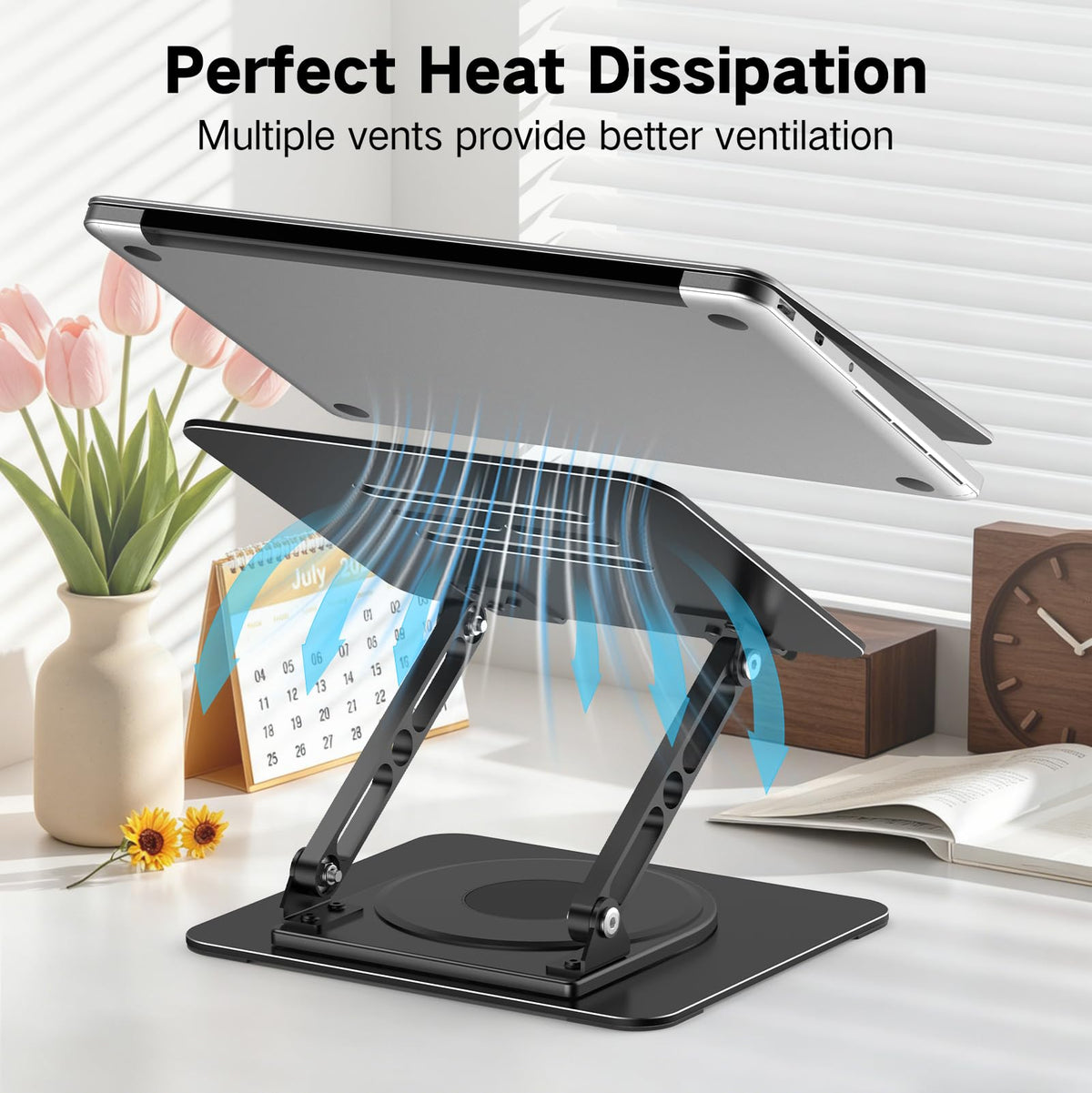 Adjustable Laptop Stand for Desk, Metal Laptop Riser Holder Father Jim Norris notebooks