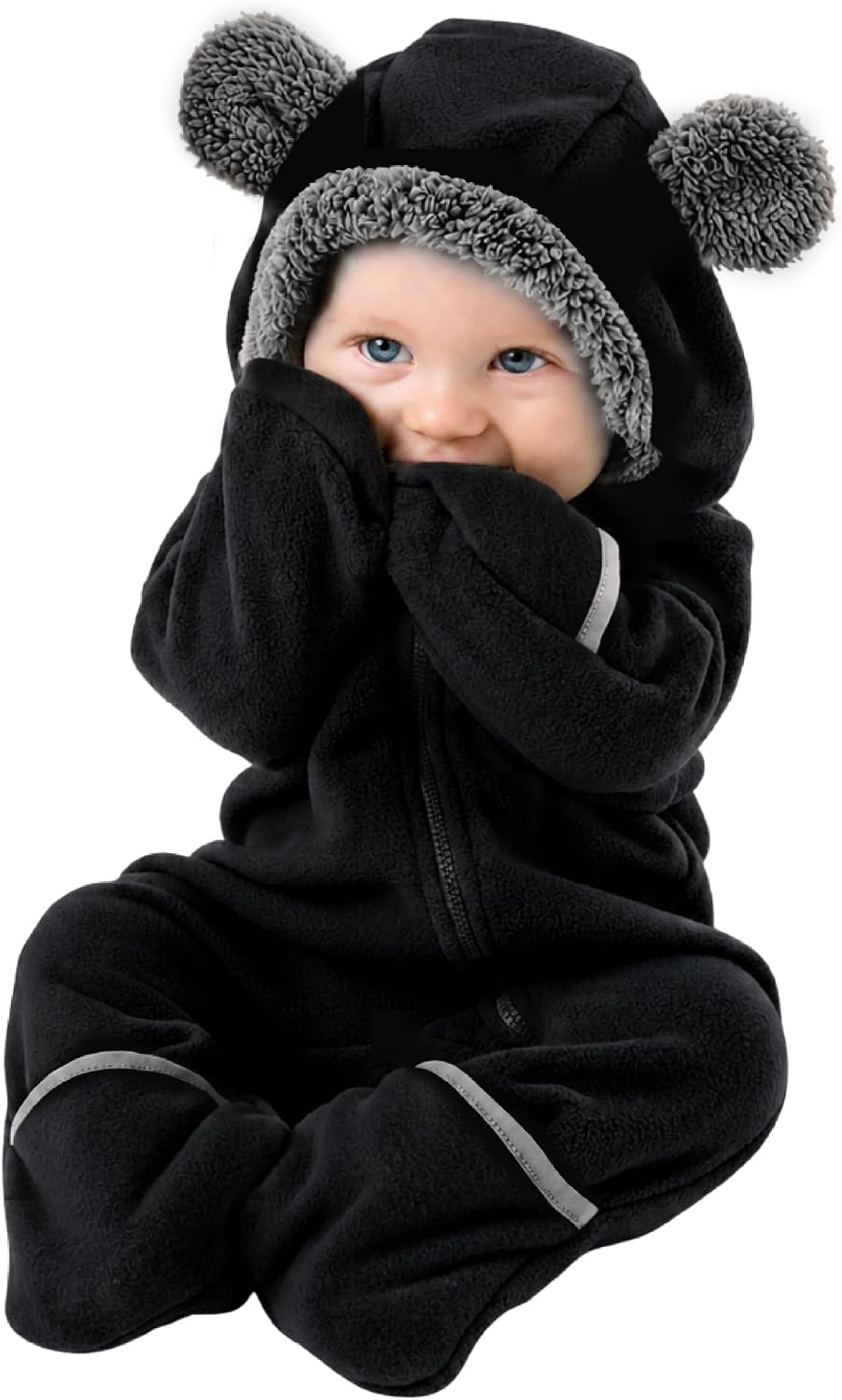Cuddle Club Fleece Baby Bunting Bodysuit Hoodie, Newborn - 5T
