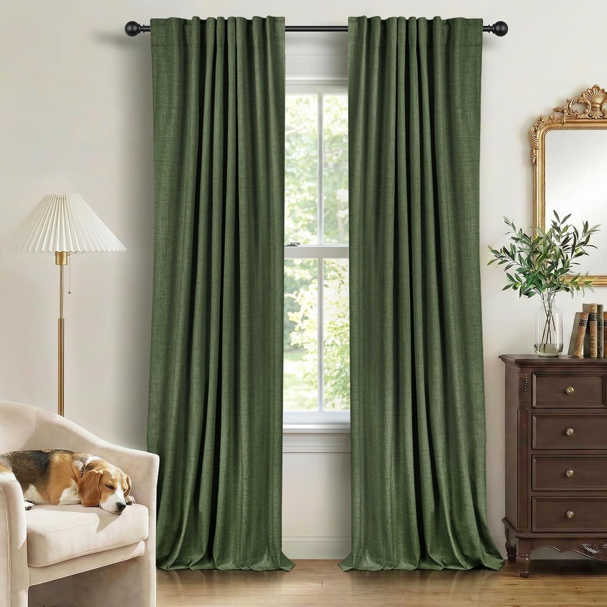 Blush Pink Total Blackout Sliding Door Curtains 96 Inches Long