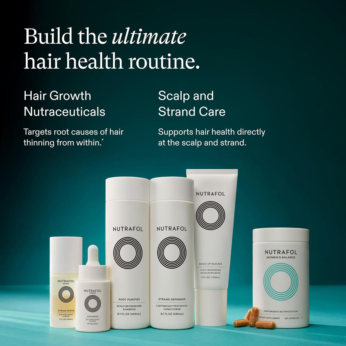 Nutrafol Women's Balance Hair Growth Supplements, Age 45+, 1-Month Bottle Father Jim Norris notebooks