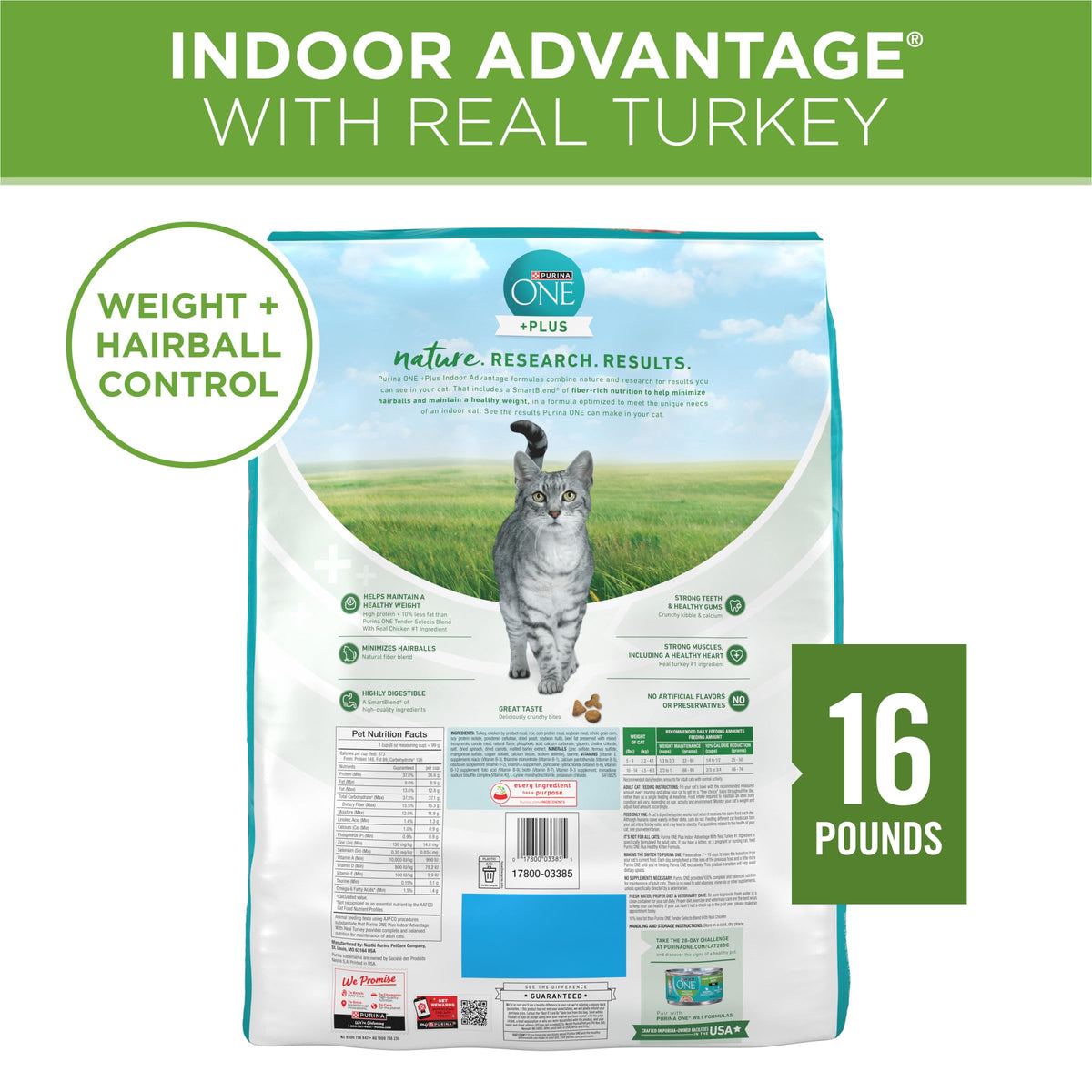 Purina ONE Natural Indoor Dry Cat Food, +Plus Indoor Advantage