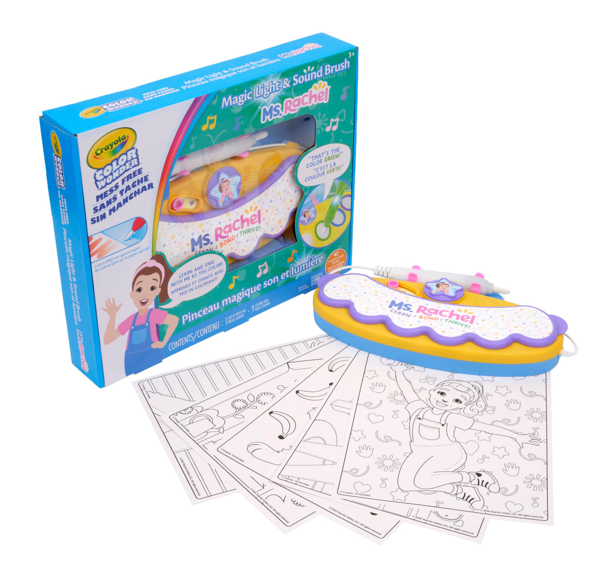 Crayola Color Wonder Magic Light Brush, Mess Free Painting for Kids, Age 3+