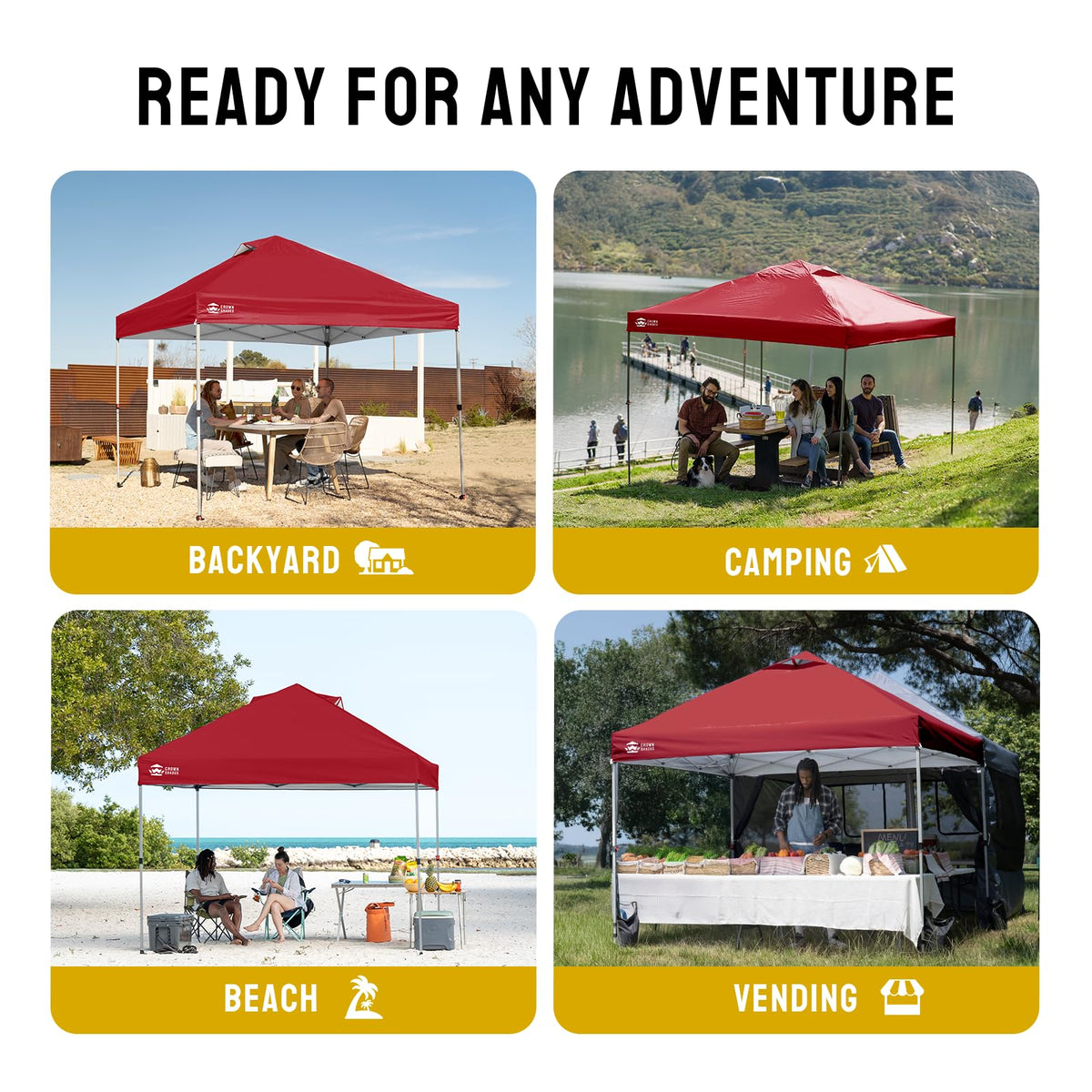 CROWN SHADES 10x10 Pop Up Canopy Tent with One Push Setup, Blue Father Jim Norris notebooks