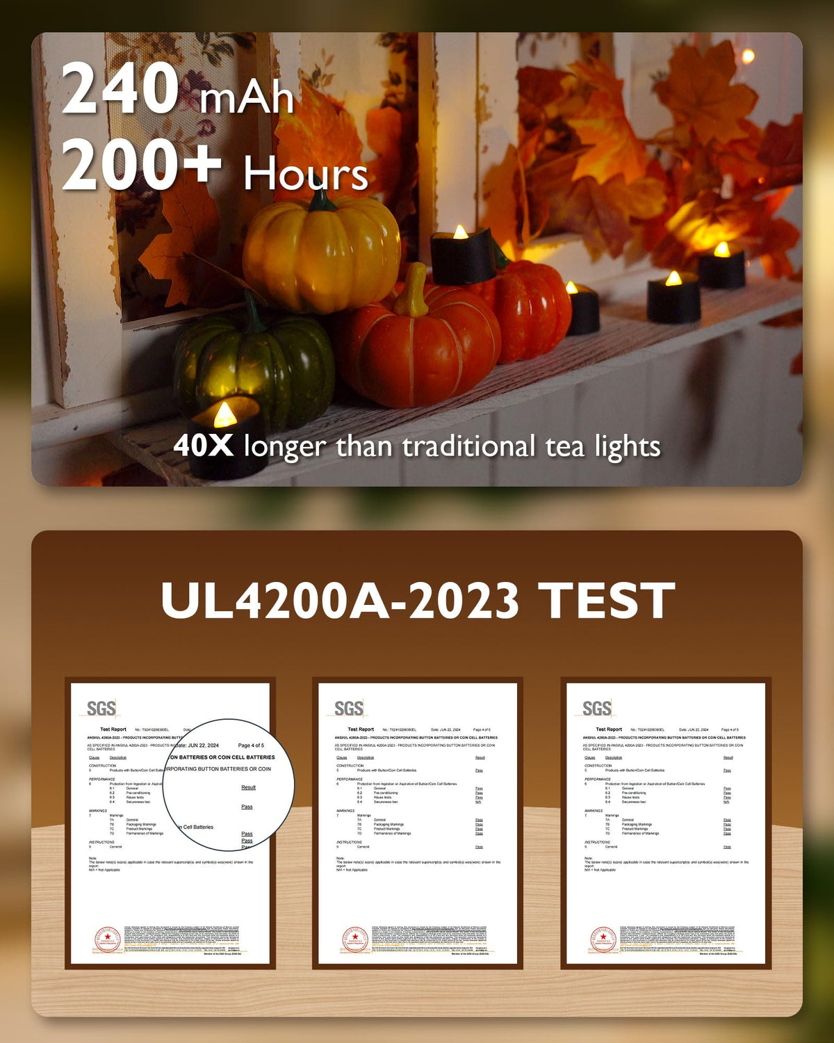 Homemory 24-Pack Black Flameless Battery Tea Light Candles, 200+ Hours Father Jim Norris notebooks