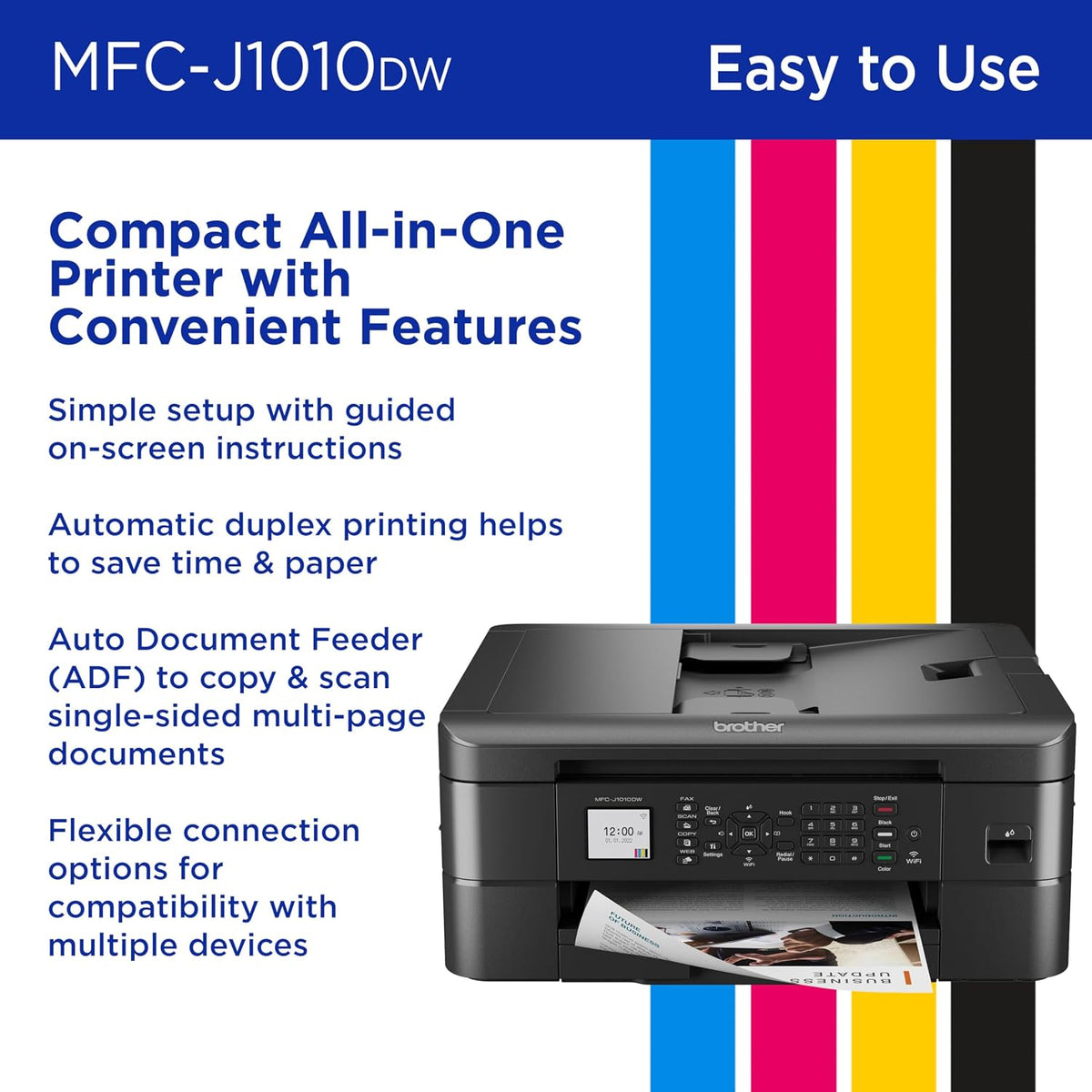 Brother Work Smart 1360 Wireless Color Inkjet All-in-One Print, Scan, Copy Father Jim Norris notebooks