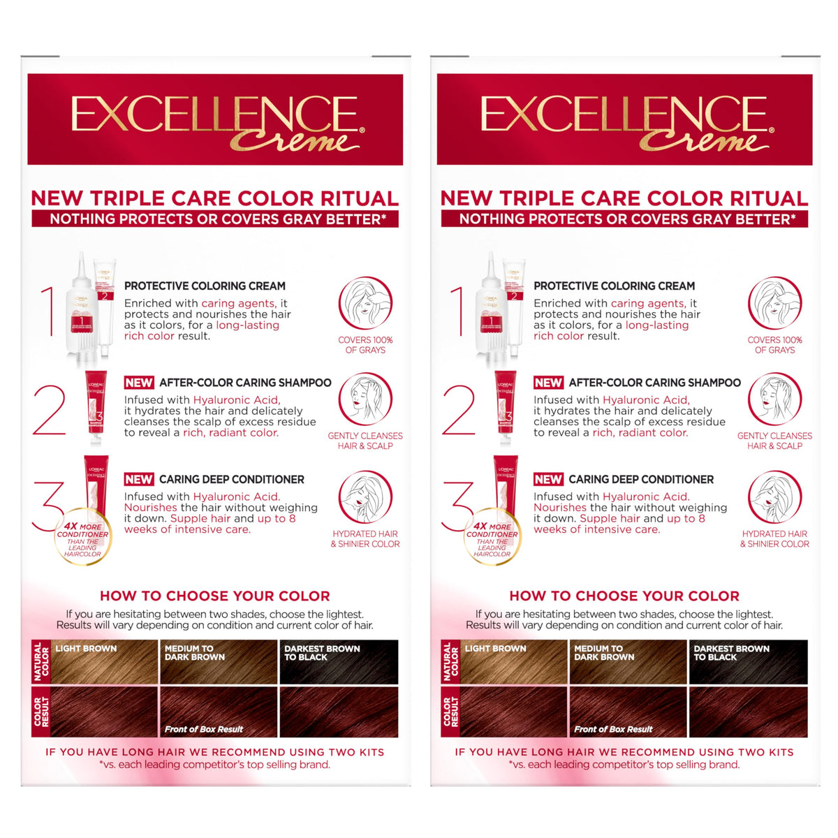 L'Oreal Paris Excellence Crème Hair Color, 4AR Dark Chocolate Brown Father Jim Norris notebooks