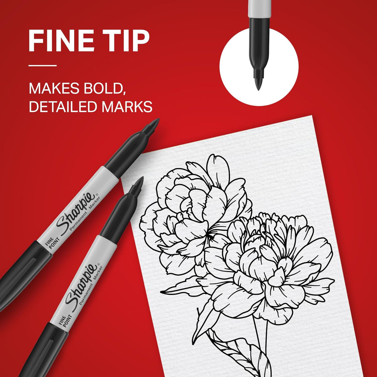 Sharpie Permanent Markers, Fine Tip, Black, 5 Count - Quick Drying, Fade Resistant Father Jim Norris notebooks