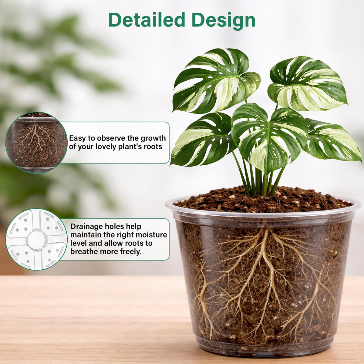 Bluepro Clear Nursery Pots with Humidity Domes, 4 Inch, 30-Pack Father Jim Norris notebooks