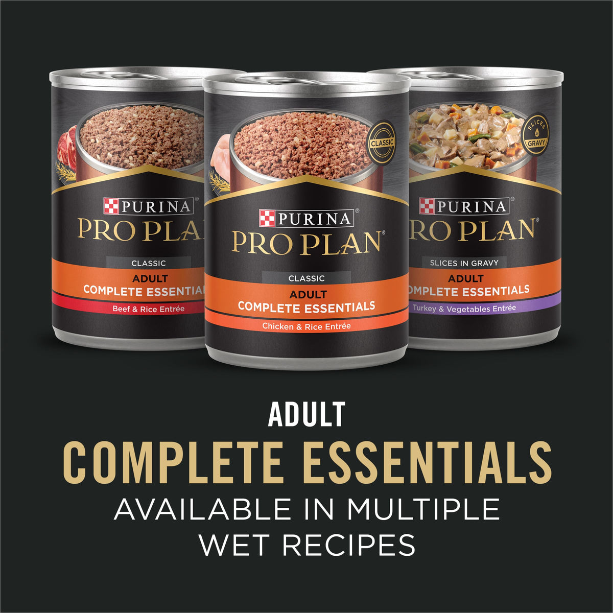 Purina Pro Plan Complete Essentials Chicken & Rice Dry Dog Food, 35 lb Bag