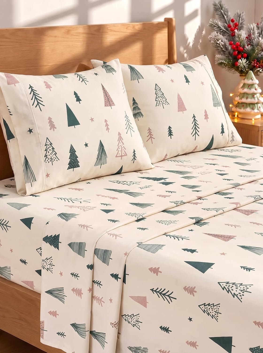 Queen Size 4 Piece Sheet Set - Breathable & Cooling Sheets - Dark Grey