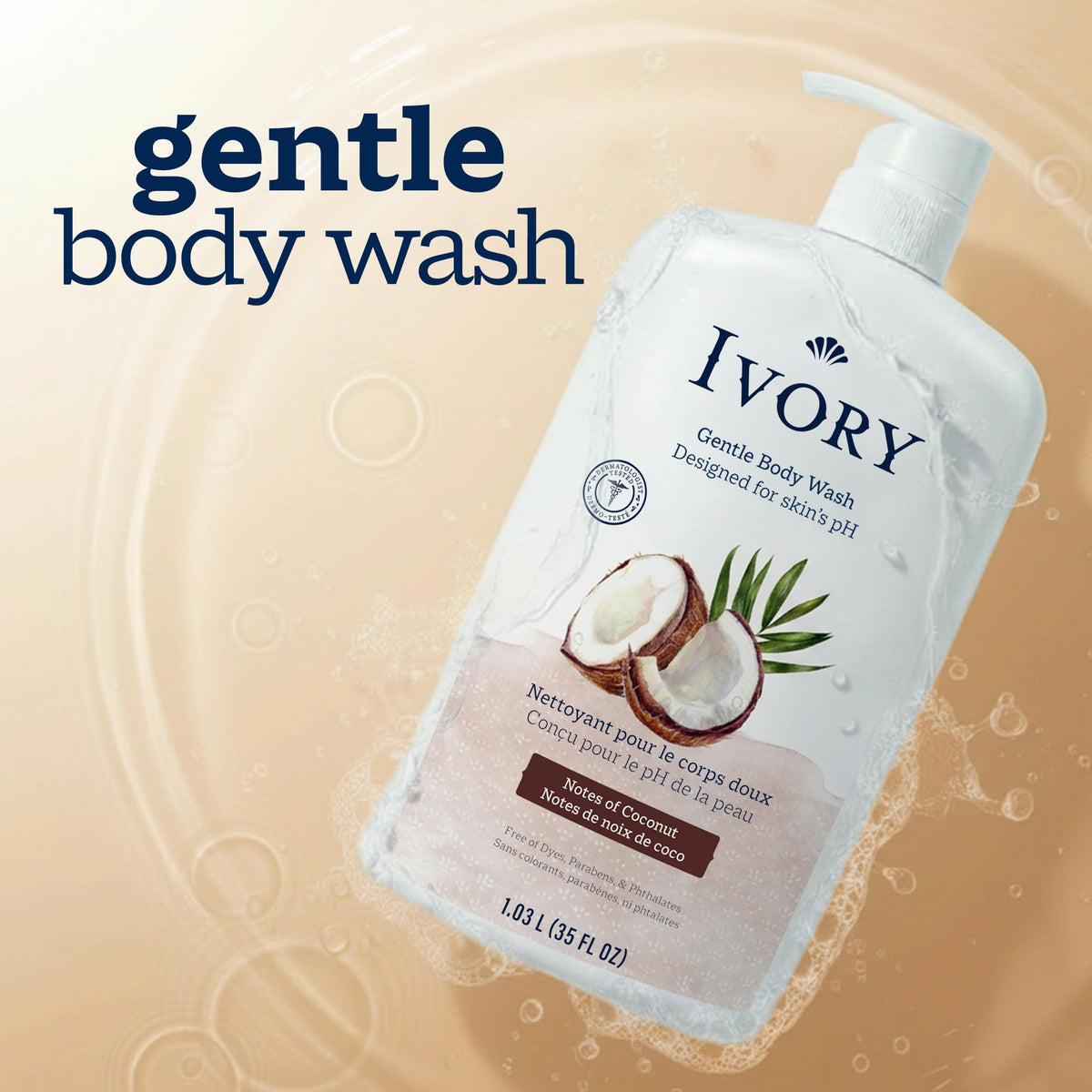Ivory Body Wash Designed for the Whole Family, Original Scent, 35 fl oz