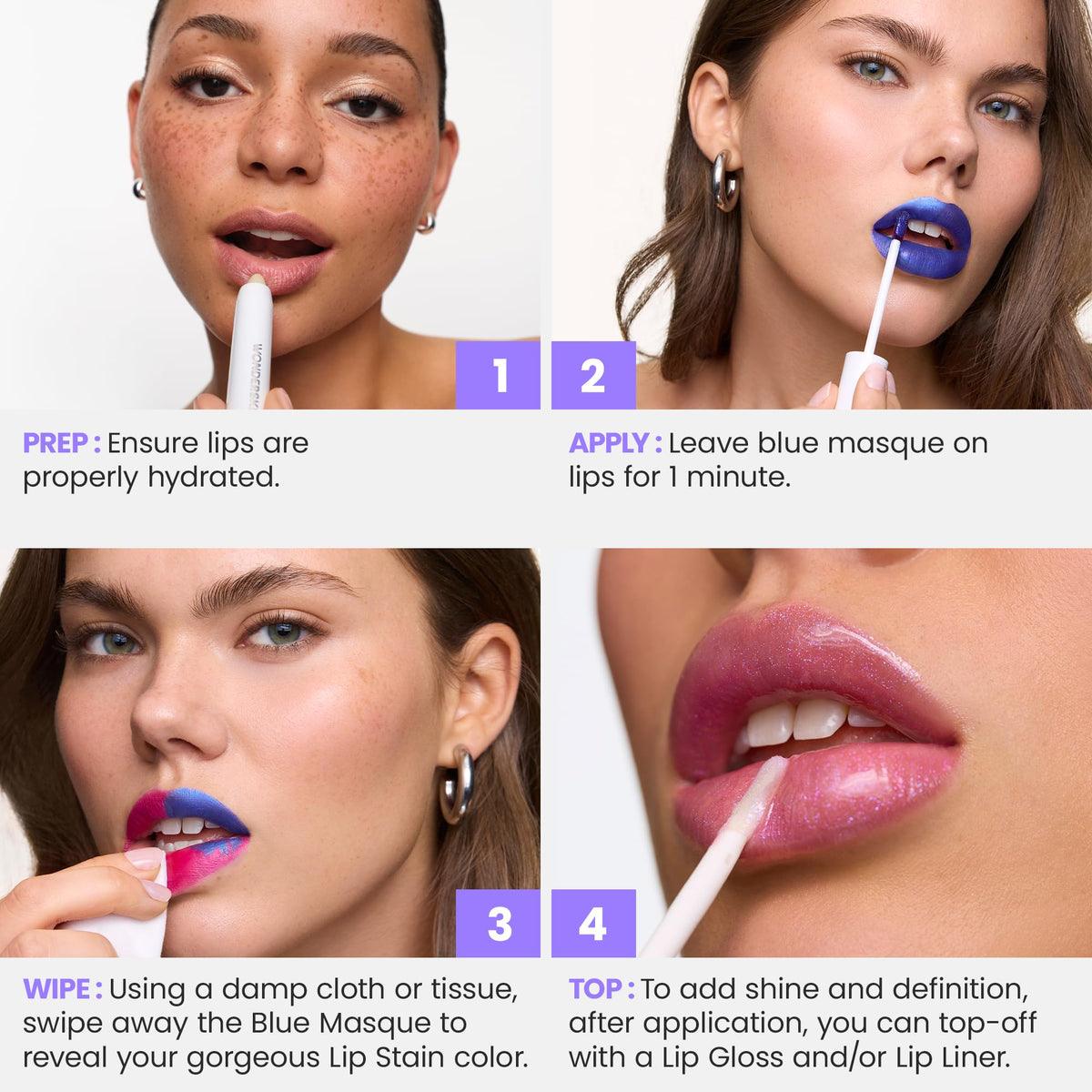 Wonderskin Lip Stain – Long Lasting, Waterproof, Lip Tint Peel Off Masque Father Jim Norris notebooks