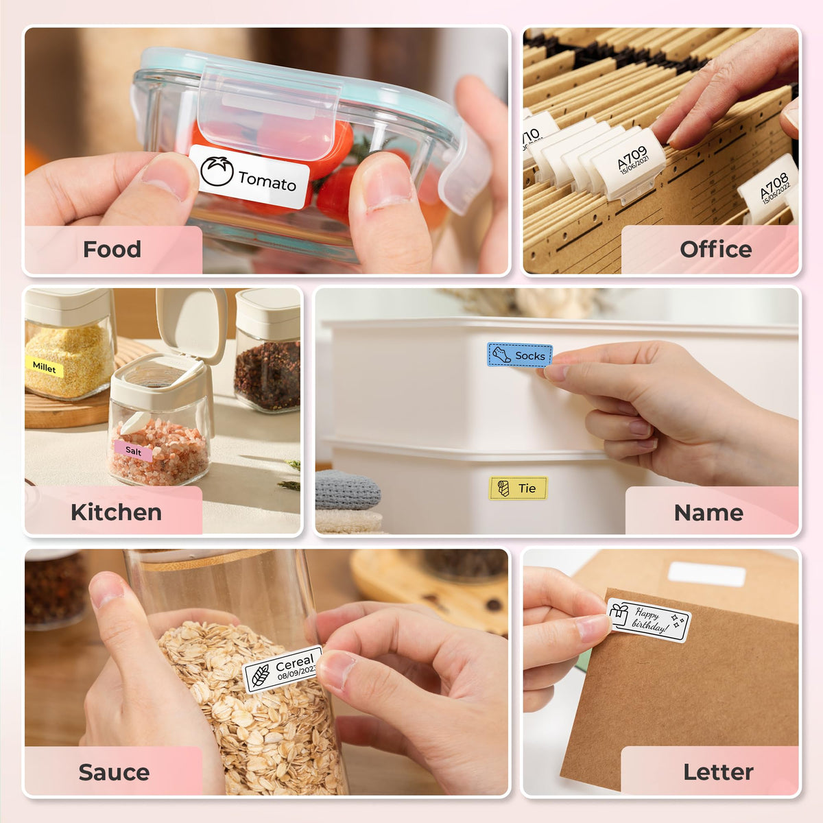 Nelko P21 Label Maker Machine with Tape, Bluetooth Label Printer, White Father Jim Norris notebooks
