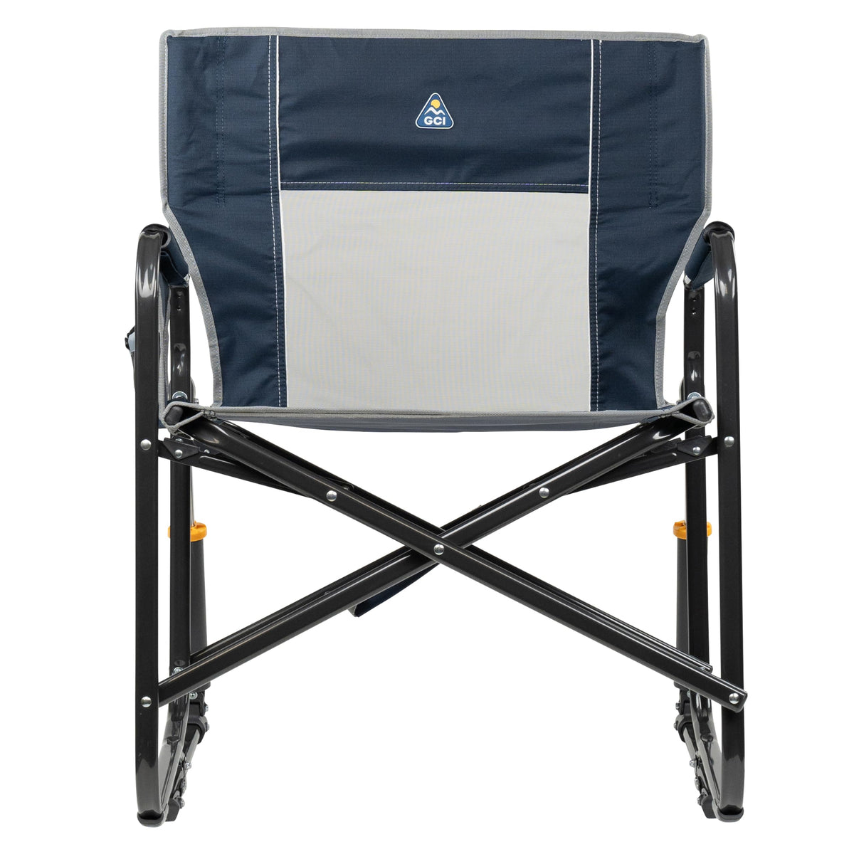 GCI Outdoor Freestyle Rocker XL with Side Table Camping Chair | Portable Folding Rocking Chair with Solid, Durable Armrests, Drink Holder & Comfortable Backrest — Black Father Jim Norris notebooks