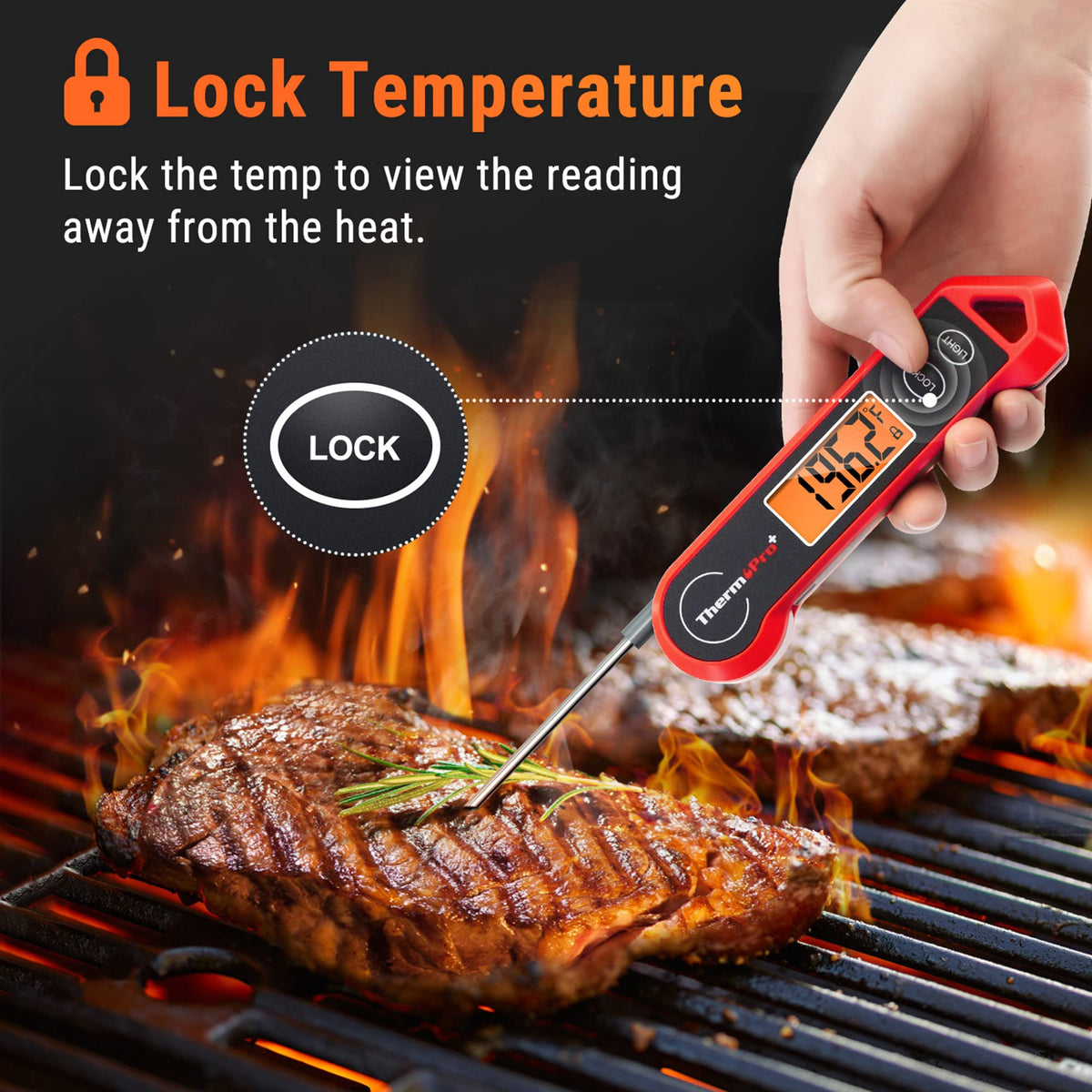 TempPro TempSwift 1 Sec Instant Read Meat Thermometer Digital Father Jim Norris notebooks