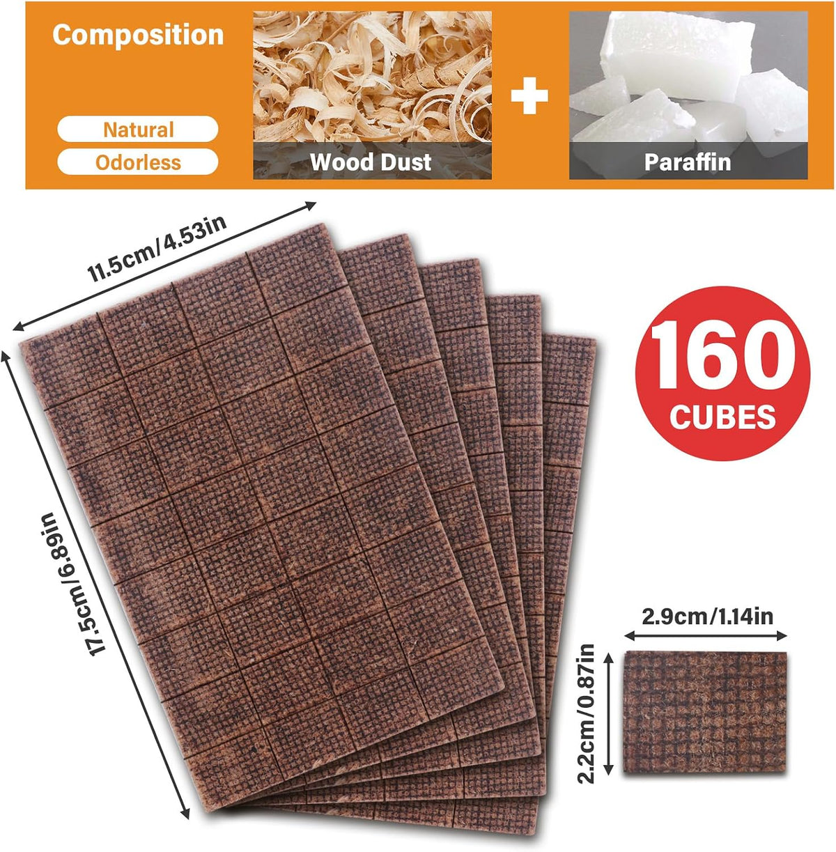 HGD Larger 32pcs Fire Starter, Natural Fire Starters for BBQ, Campfire, Fireplace, Charcoal, Wood Stove, Chimney, Fire Pit, Grill, Smoker, Indoor Outdoor Use Father Jim Norris notebooks
