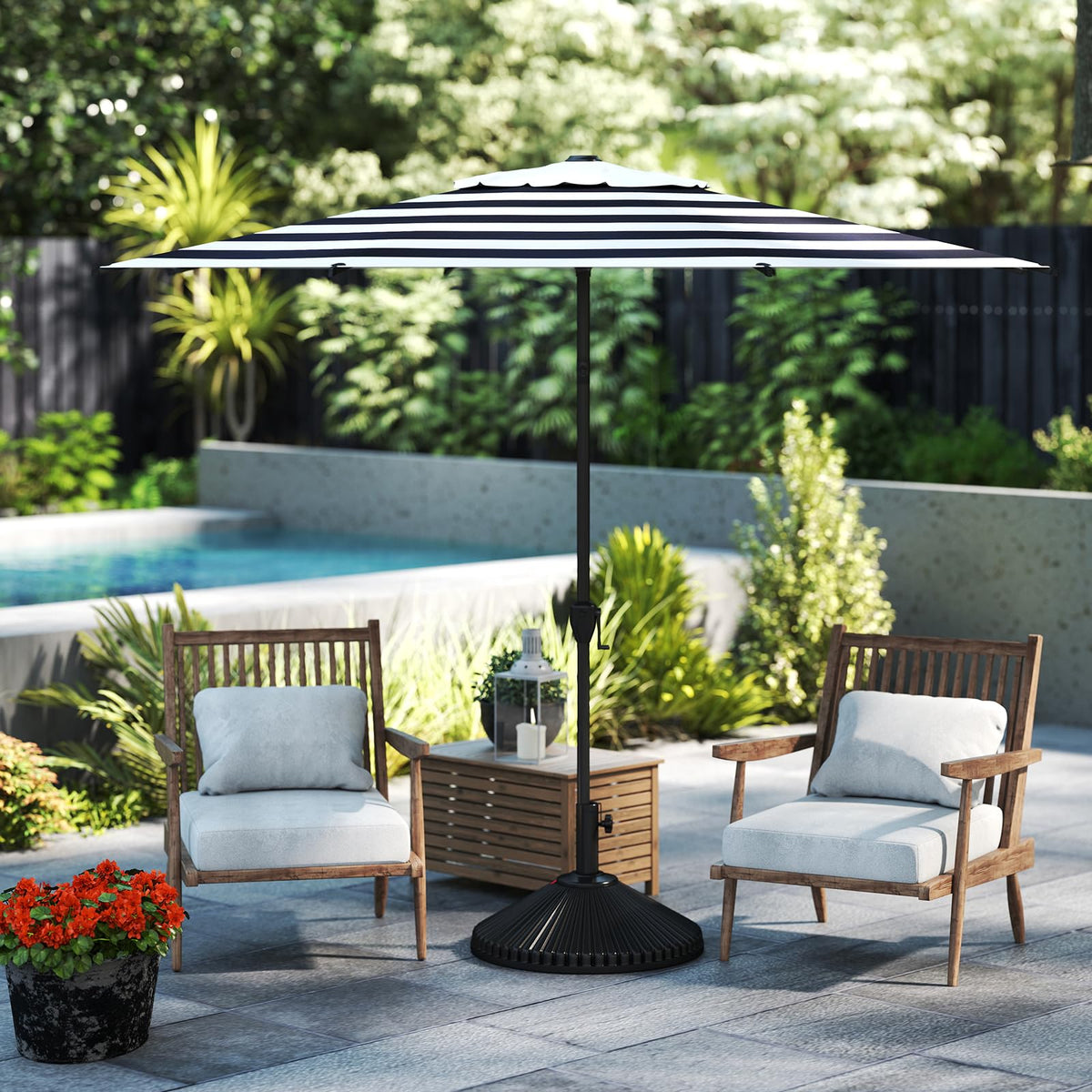 Abba Patio 7.5FT Lyon Outdoor Patio Umbrella Outdoor Table Umbrella with Push Button Tilt and Crank Market Umbrella 6 Sturdy Ribs UV Protection Waterproof for Garden Deck Backyard Pool Grey Father Jim Norris notebooks