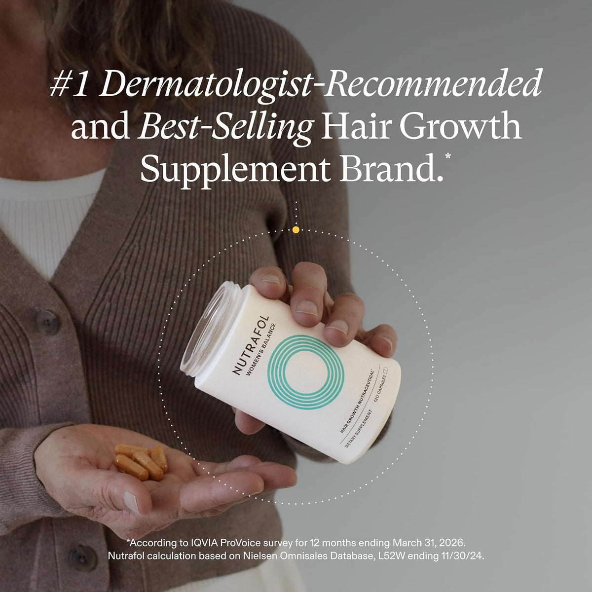 Nutrafol Women's Balance Hair Growth Supplements, Age 45+, 1-Month Bottle Father Jim Norris notebooks