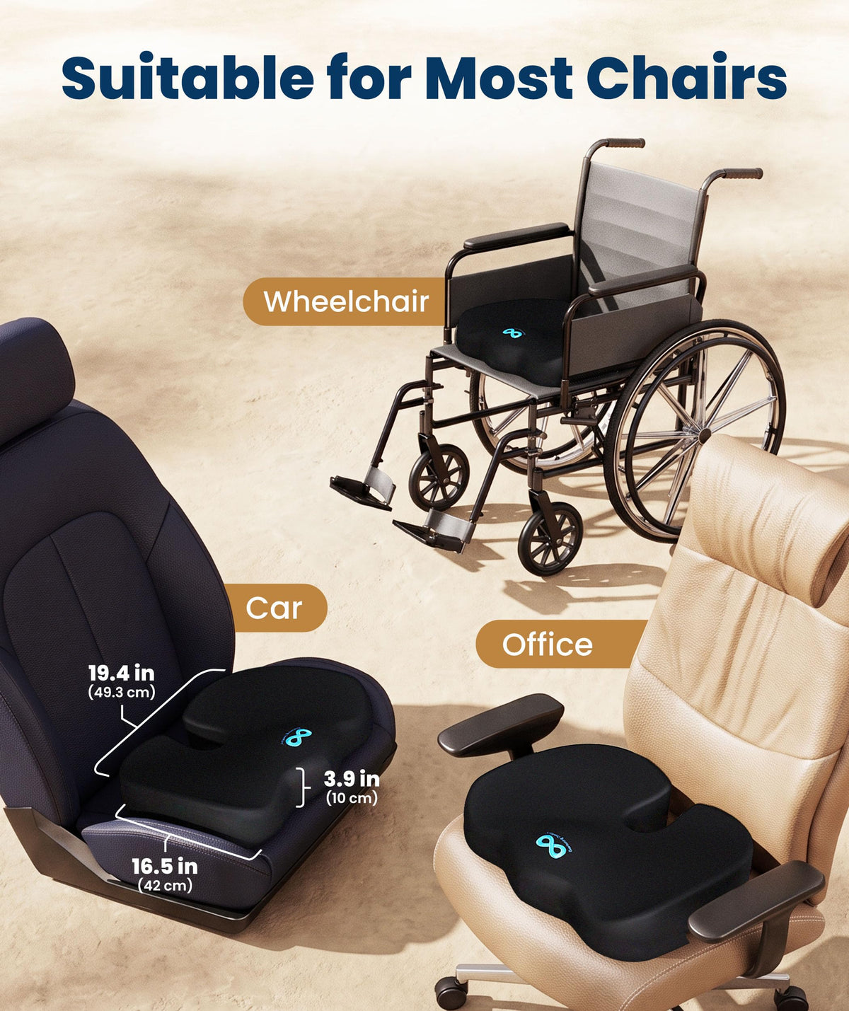 Everlasting Comfort Doctor Recommended Memory Foam Seat Cushion for Office Chairs & Car - Ergonomic Office Desk Accessories - Cushions for Tailbone Pain Relief, Sciatica (Charcoal Black, X-Large) Father Jim Norris notebooks