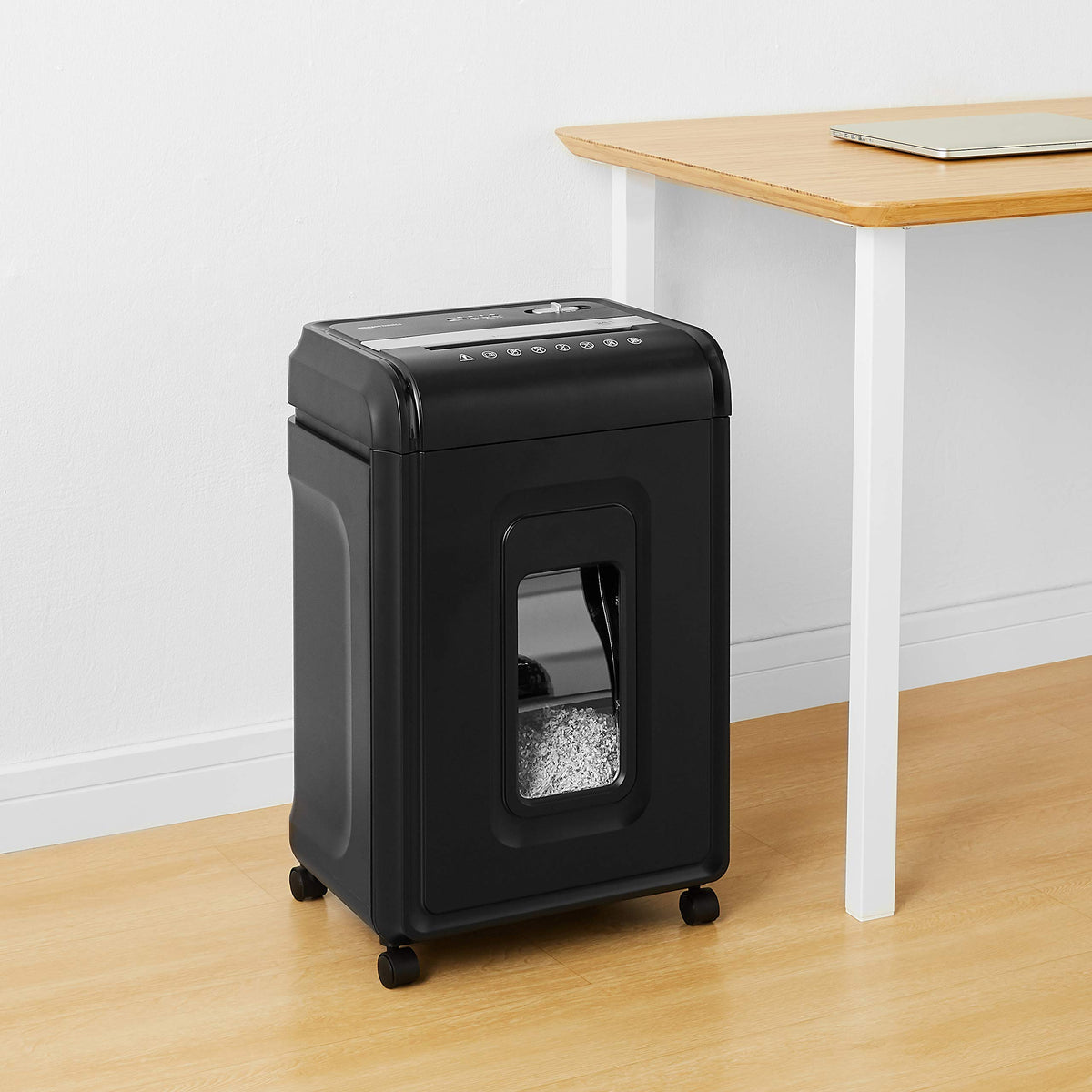 Amazon Basics 8-Sheet High Security Cross Cut Paper and Credit Card Shredder with P-4 Security, Auto Shut-off, Black Father Jim Norris notebooks