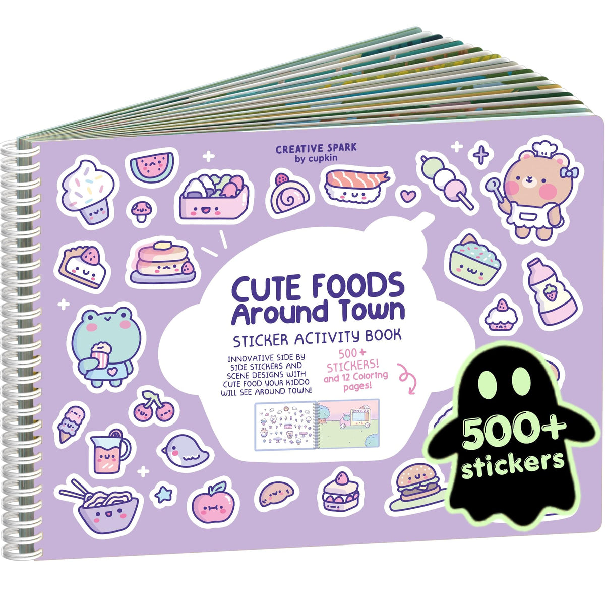 Cupkin Animal Habitats Sticker Book | 12 Coloring & Activity, 500+ Stickers