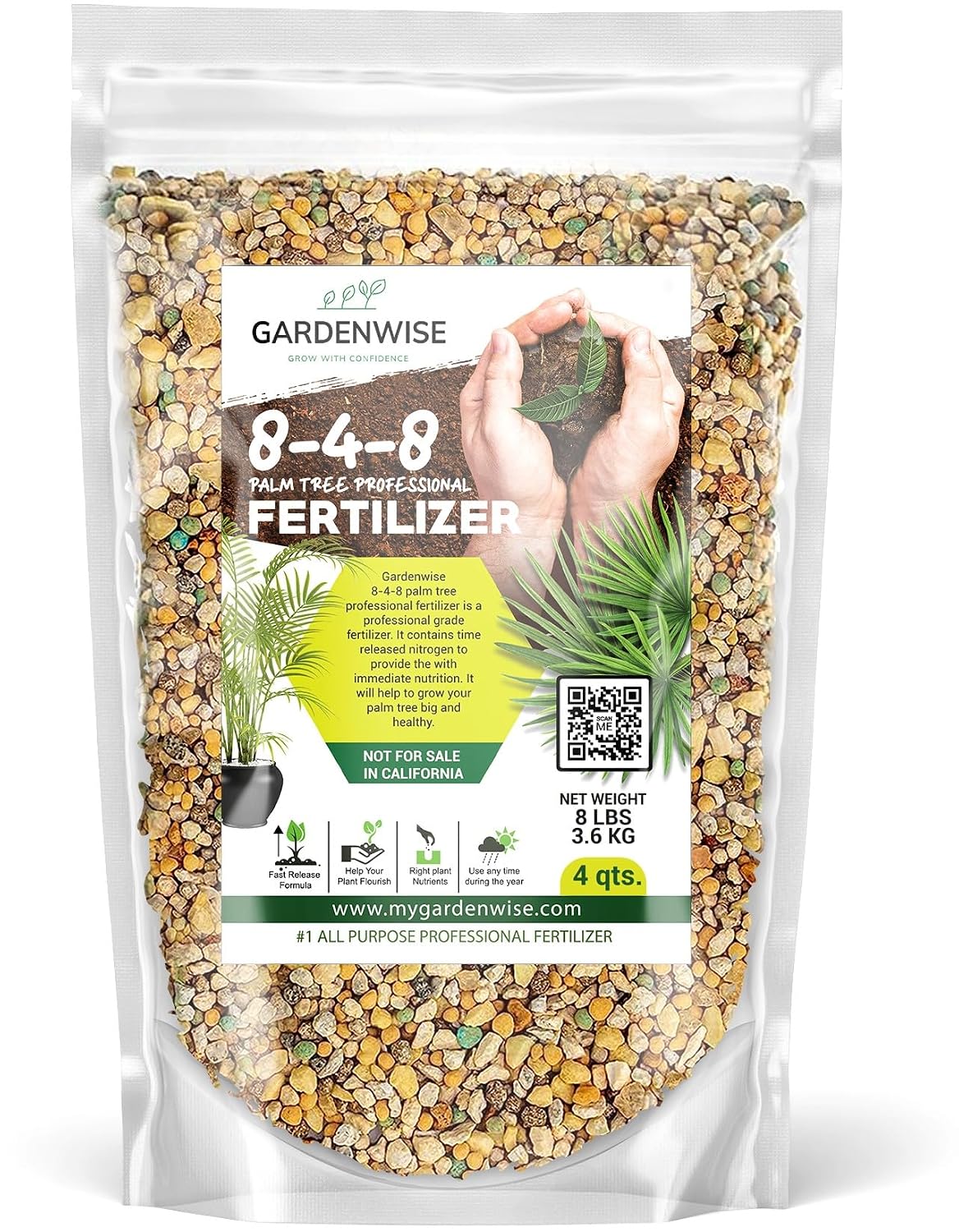 GARDENWISE 6-3-0 All-Purpose Professional Eco-Friendly Slow-Release Nitrogen Fertilizer with Iron & Calcium,Non-Burning, Enhances Soil Structure,for Indoor&Outdoor Plants,Vegetable Gardens (2 QUARTS) Father Jim Norris notebooks