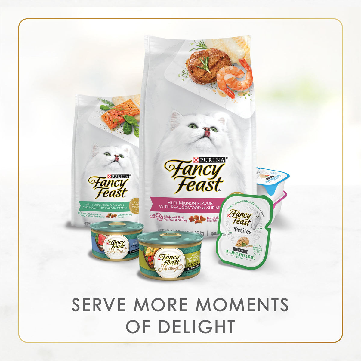 Purina Fancy Feast Seafood Classic Pate Variety Pack, 3 oz Cans, 30-Pack