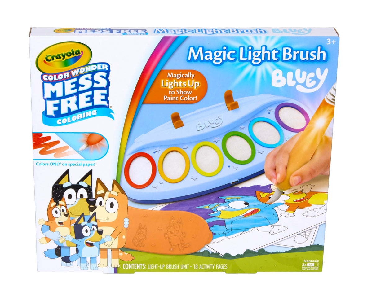 Crayola Color Wonder Magic Light Brush, Mess Free Painting for Kids, Age 3+