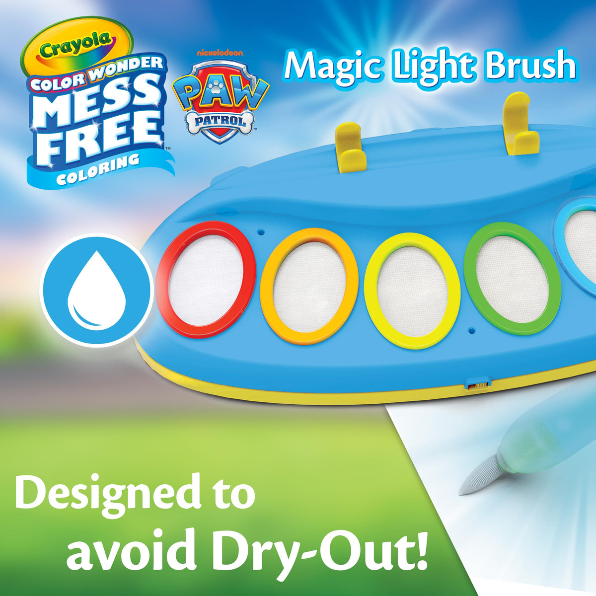 Crayola Color Wonder Magic Light Brush, Mess Free Painting for Kids, Age 3+