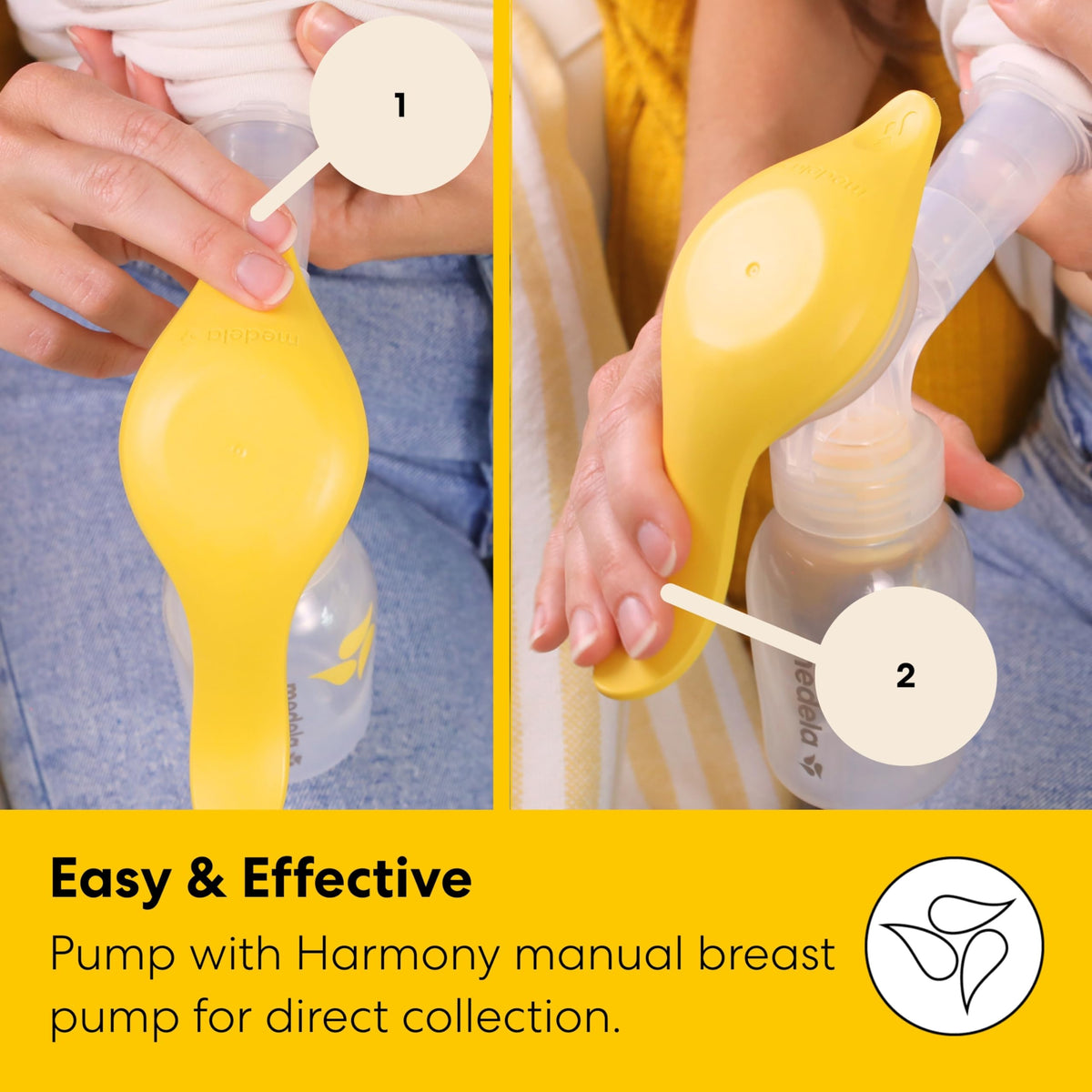 Medela Harmony Manual Breast Pump, On-the-Go, More Milk Output