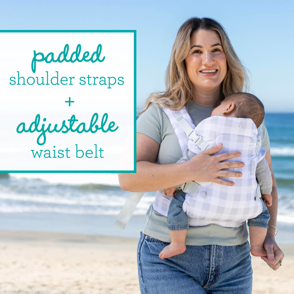 Infantino Flip 4-in-1 Baby Carrier Convertible Ergonomic, Gray