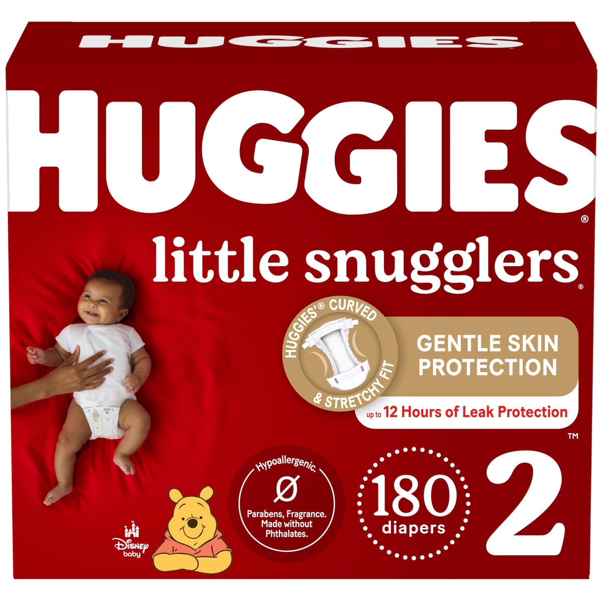 Huggies Little Snugglers Newborn Diapers, 144 Count