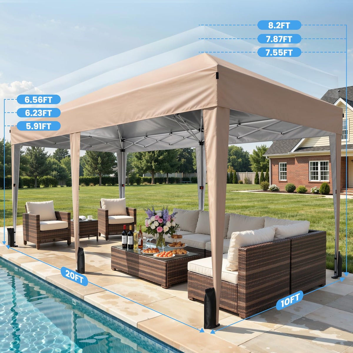 10x10 Pop Up Canopy Tent with One-Push Center Lock,Dark Gray Father Jim Norris notebooks