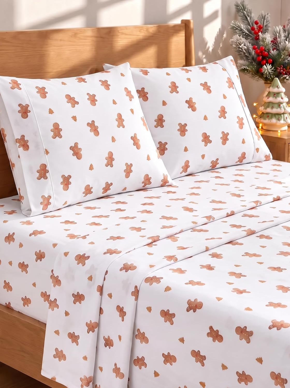 Queen Size 4 Piece Sheet Set - Breathable & Cooling Sheets - Dark Grey