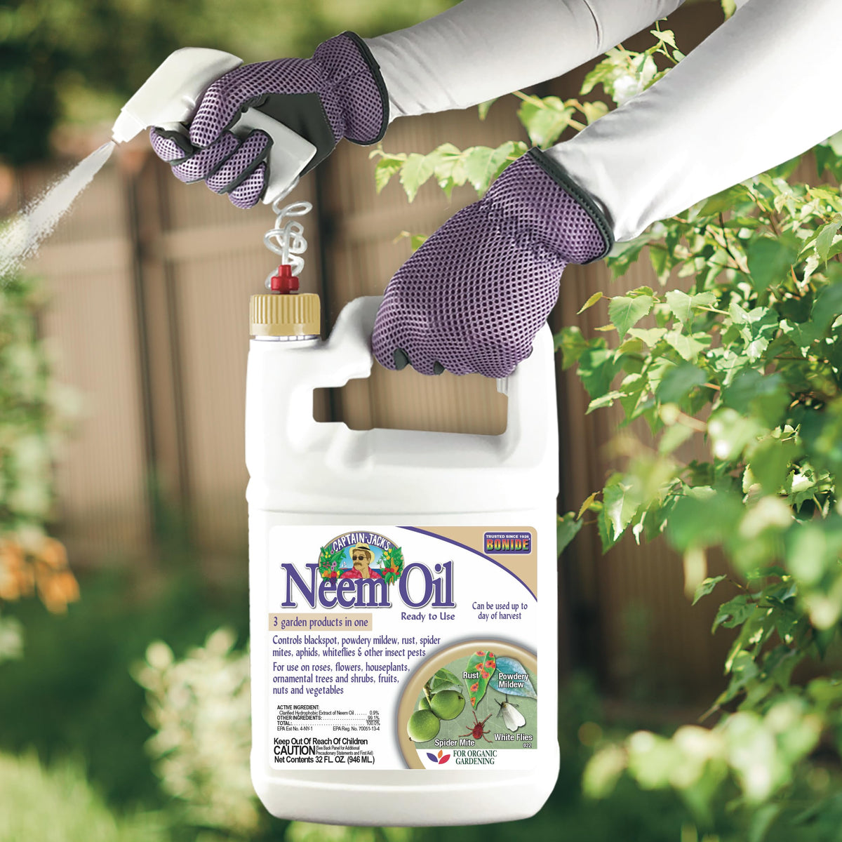 Bonide Captain Jack's Neem Oil, 32 oz Ready-to-Use Spray Father Jim Norris notebooks