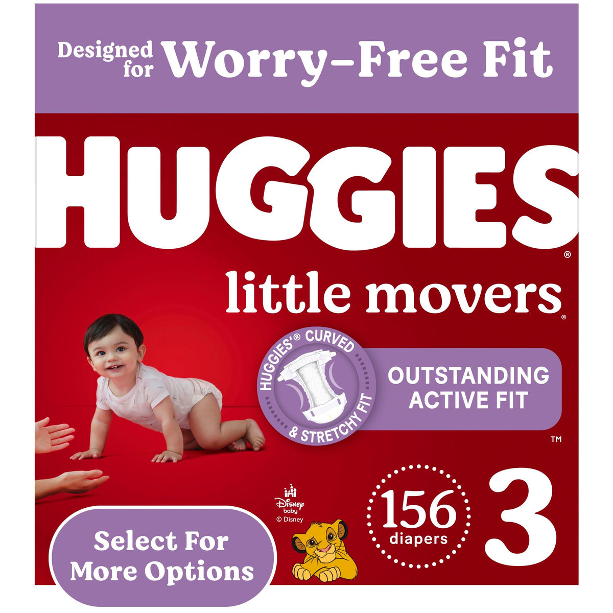 Huggies Little Movers Diapers Size 6, 108 Count (2 Packs of 54)