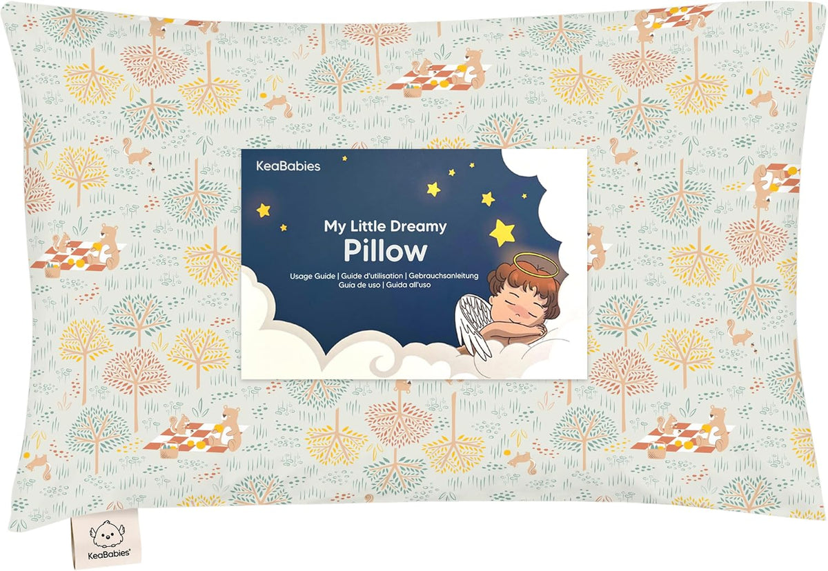 Toddler Pillow with Pillowcase, 13x18 My Little Dreamy Pillow (ABC Land)