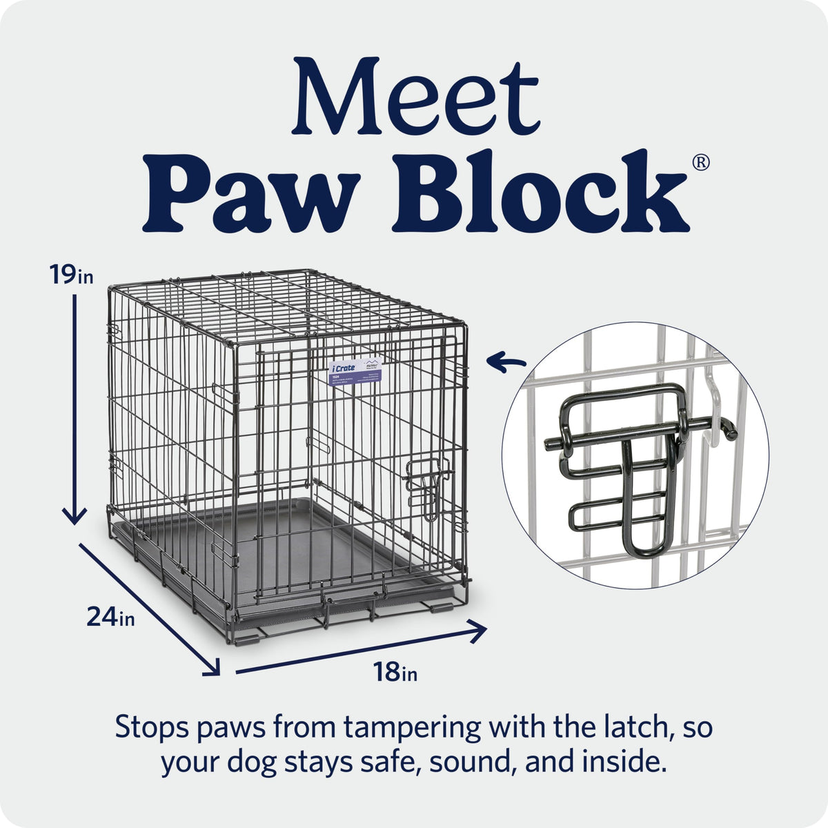 Midwest 36-Inch Single Door iCrate, for Medium-Large Breeds, 41-70 lbs