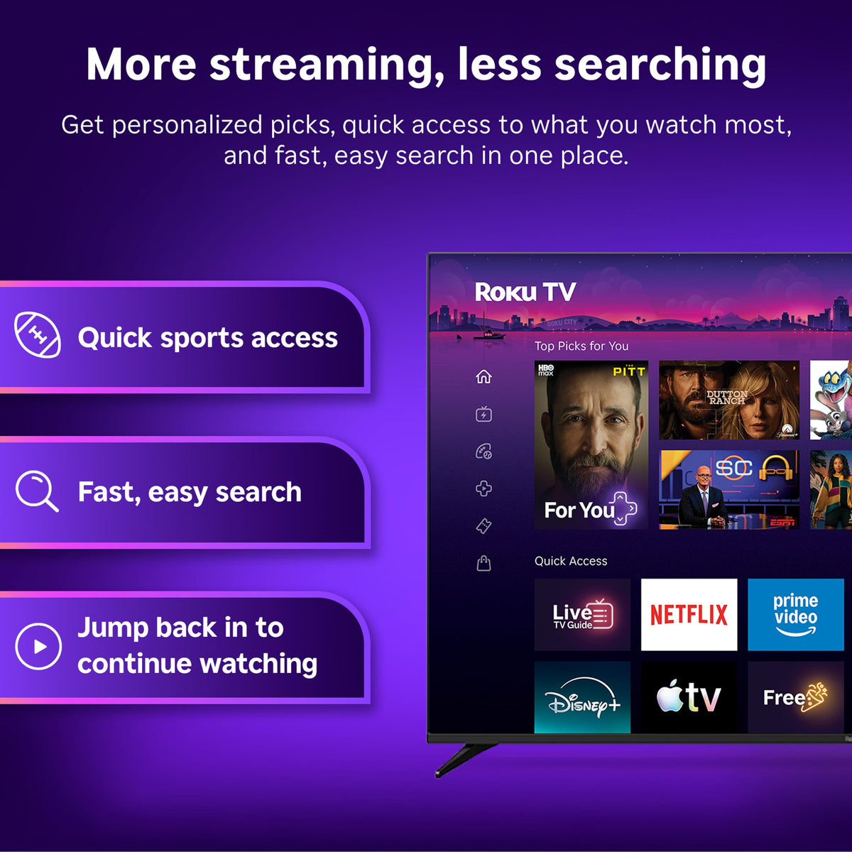 Roku 55-Inch Select Series Smart TV 2026-4K (2160p) QLED TV TV Father Jim Norris notebooks