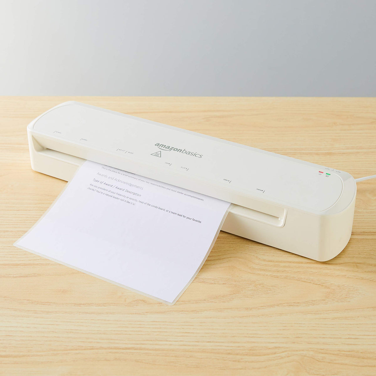 Amazon Basics 9-Inch Thermal Laminator Machine with Quick Warm-Up, 2 Heat Settings, Jam Release for Documents and Photos, White Father Jim Norris notebooks