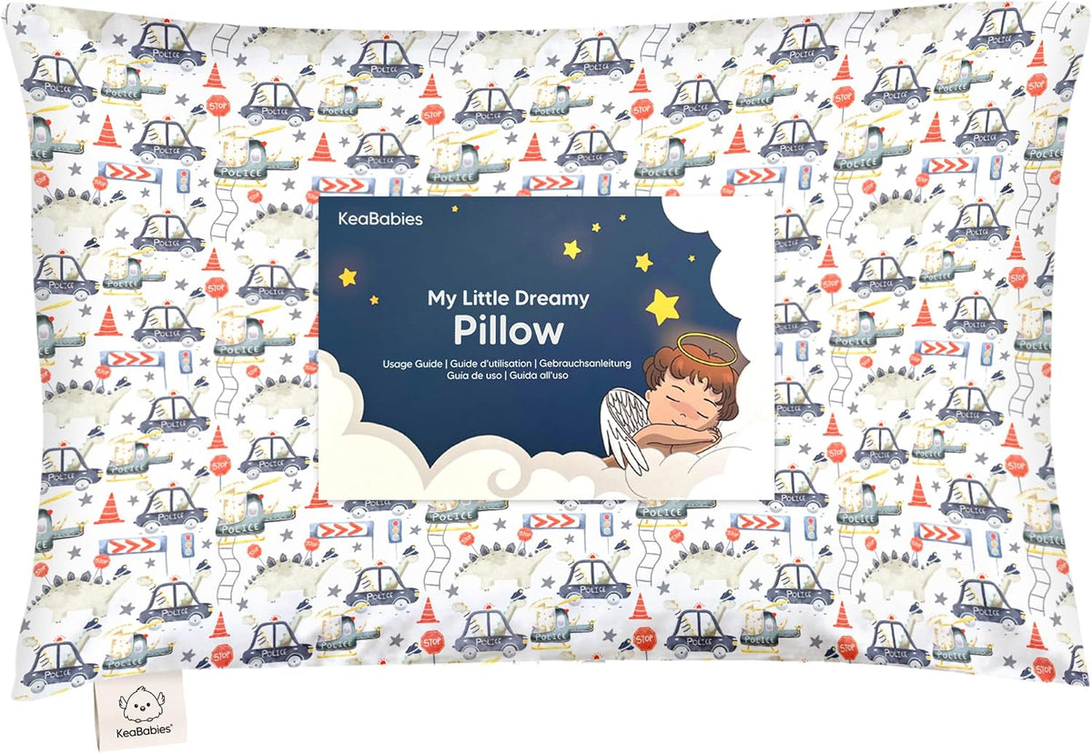 Toddler Pillow with Pillowcase, 13x18 My Little Dreamy Pillow (ABC Land)