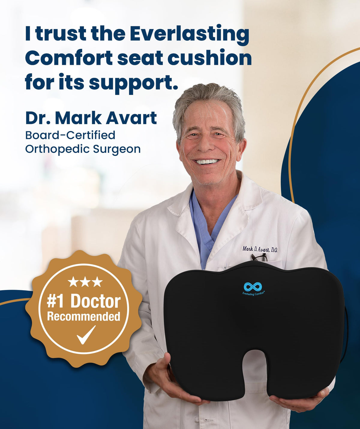 Everlasting Comfort Doctor Recommended Memory Foam Seat Cushion for Office Chairs & Car - Ergonomic Office Desk Accessories - Cushions for Tailbone Pain Relief, Sciatica (Charcoal Black, X-Large) Father Jim Norris notebooks