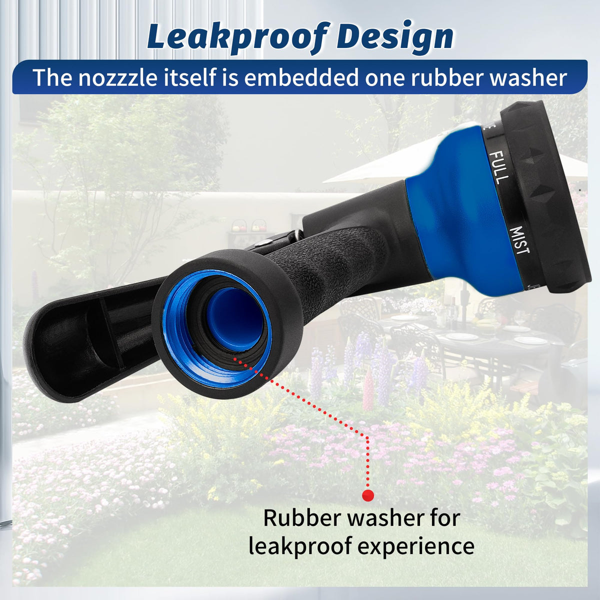 AUTOMAN Garden Hose Nozzle, Water Hose Sprayer Nozzle with 7 Adjustable Watering Patterns, Slip Resistant for Watering Plants, Lawn& Garden, Washing Cars, Cleaning, Showering Pets & Outdoor Fun. Father Jim Norris notebooks